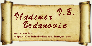 Vladimir Brdanović vizit kartica